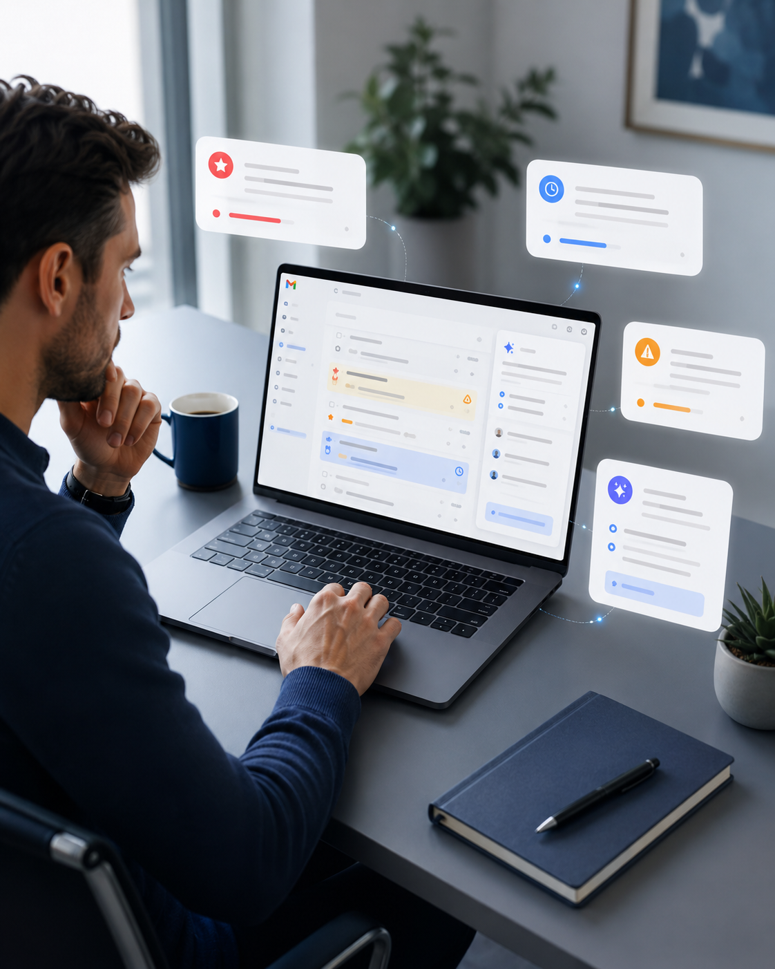 Thoughtful Workspace with Smart Assistant UI
